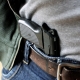 Gun concealed in an individual's waistband